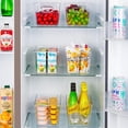 thumbnail image 4 of Bacs de Rangement en Plastique Transparent pour Garde-Manger, Contenants de Conservation des Aliments avec Poignée pour Armoire, Comptoirs de Cuisine, Placard, Réfrigérateur, Organisateurs de Garde-Manger, Grands, 4 of 7