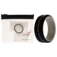 thumbnail image 1 of Anillo de boda de silicona de 2 capas ROQ Gris-Negro 10 mm para hombre, 1 of 1