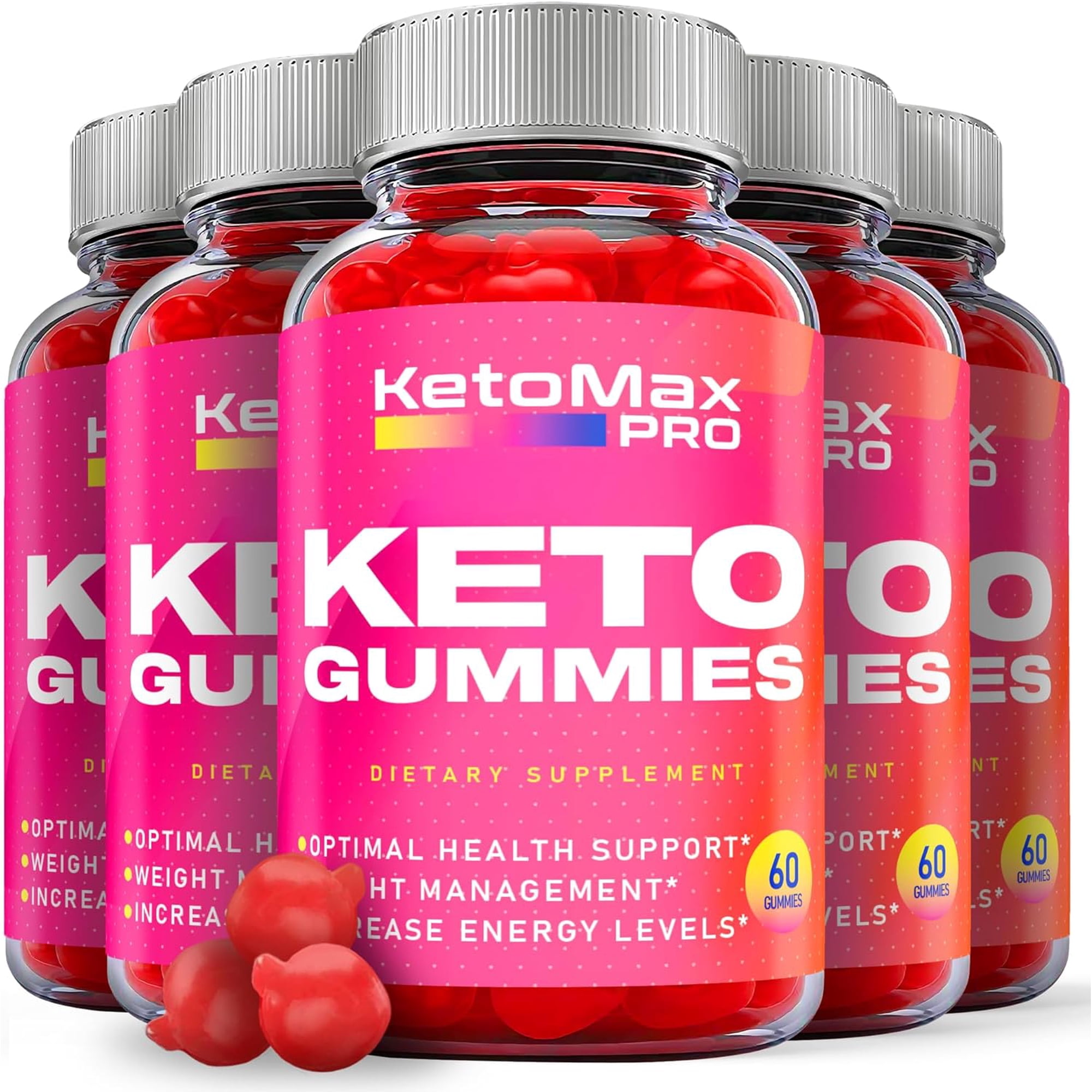 (5 Pack) Keto Max Pro Keto ACV Gummies -Apple Cider Vinegar Supplement for Weight Loss - Energy & Focus Boosting Dietary Supplements for Weight Management & Metabolism - Fat Burn - 300 Gummies