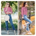 thumbnail image 7 of KLL Fish Scales Print Women's Long Sleeve Pajamas with Pants Sleepwear Loungewear 2 Set-XX-Large, 7 of 7