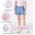 thumbnail image 3 of 3Pairs Girls Ruffle Socks Toddler Double Lace Sock Turn Cuff Frilly Dress Socks Pageant with Ruffles Little Baby Girl Kids, 3 of 7