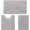 Grey-light Grey, variant on 3 Pieces Bathroom Rugs, Ultra Soft Non Slip Absorbent Chenille Toilet Bath Mat Set (Light Pink)