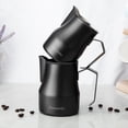 thumbnail image 6 of Easyworkz Espresso Steaming Pitcher Stainless Steel 15 oz Coffee Frothing Picther Milk Jug Cappuccino Latte Art Cup, Black, 6 of 8