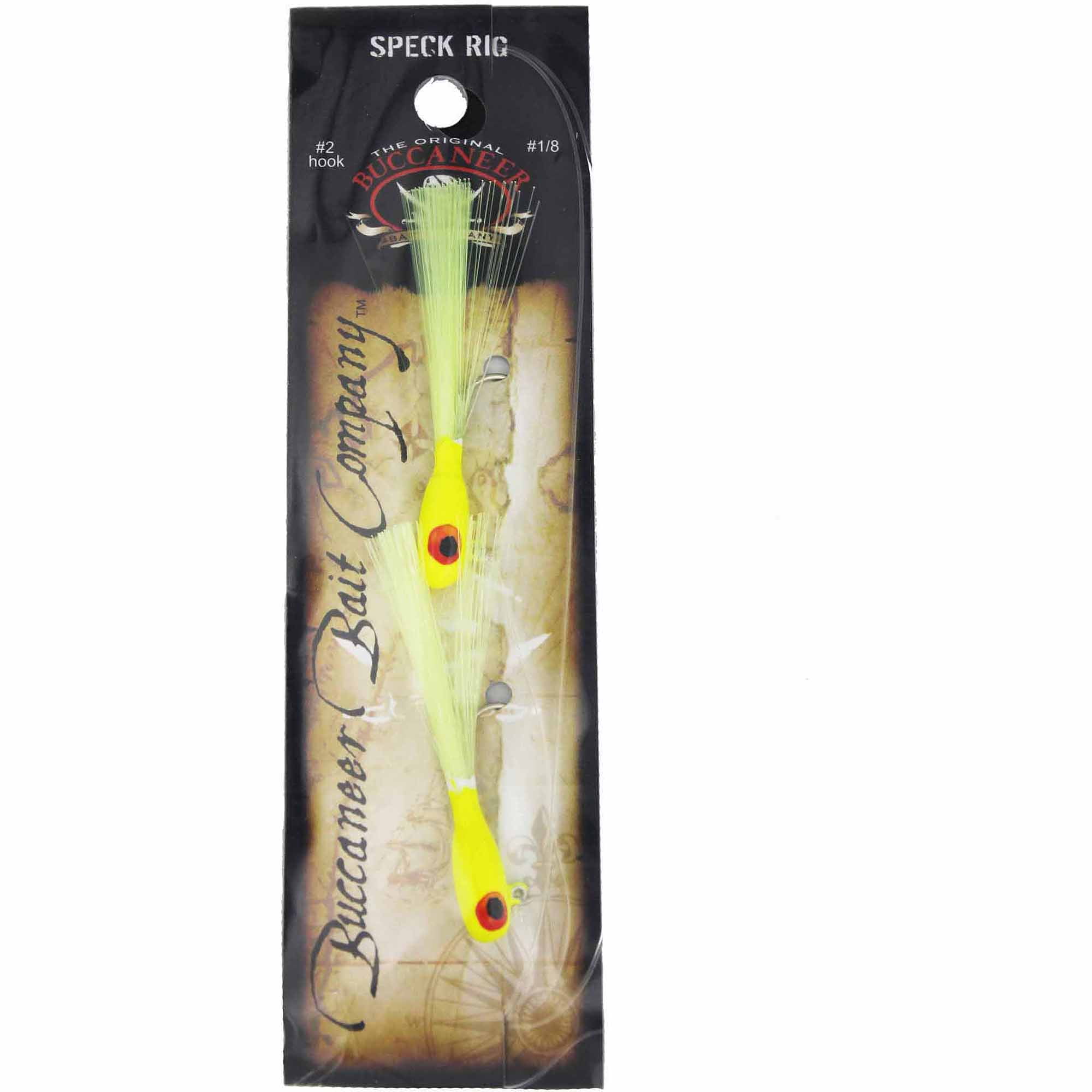 Buccaneer 1/8 oz Speckled Trout Rig, Chartreuse