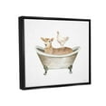 thumbnail image 4 of Stupell Industries Country Bathroom Animals Animals & Insects Painting Black Floater Framed Canvas Art Print Wall Art, 21 x 17, 4 of 10