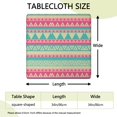 thumbnail image 2 of Bohemian Floral Elastic Square Table Cover 34x34 Inch, Secure Fit for Card Tables, Ideal for Indoor and Outdoor Dining, 2 of 6