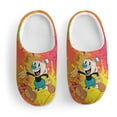 thumbnail image 3 of Cuphead Kid's Cotton Slippers Winter Warm Soft Plush Slippers with Rubber Sole Non-Slip Indoor Outdoor Slip on Shoes Fluffy House Slippers For Boys Girls Teen, 3 of 8