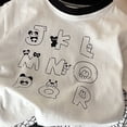 thumbnail image 4 of Ulanda 100% Organic Cotton Baby Short Sleeve Pajama Sets, Toddler Boy Girl 2-Piece Sleepwear (White, 18-24 Months), 4 of 4