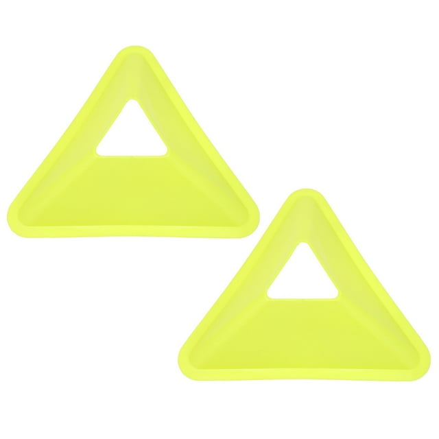 CSChome Football Roadblocks Bright Colors Triangle Shape Football Training Discs Eye-catching with Hole