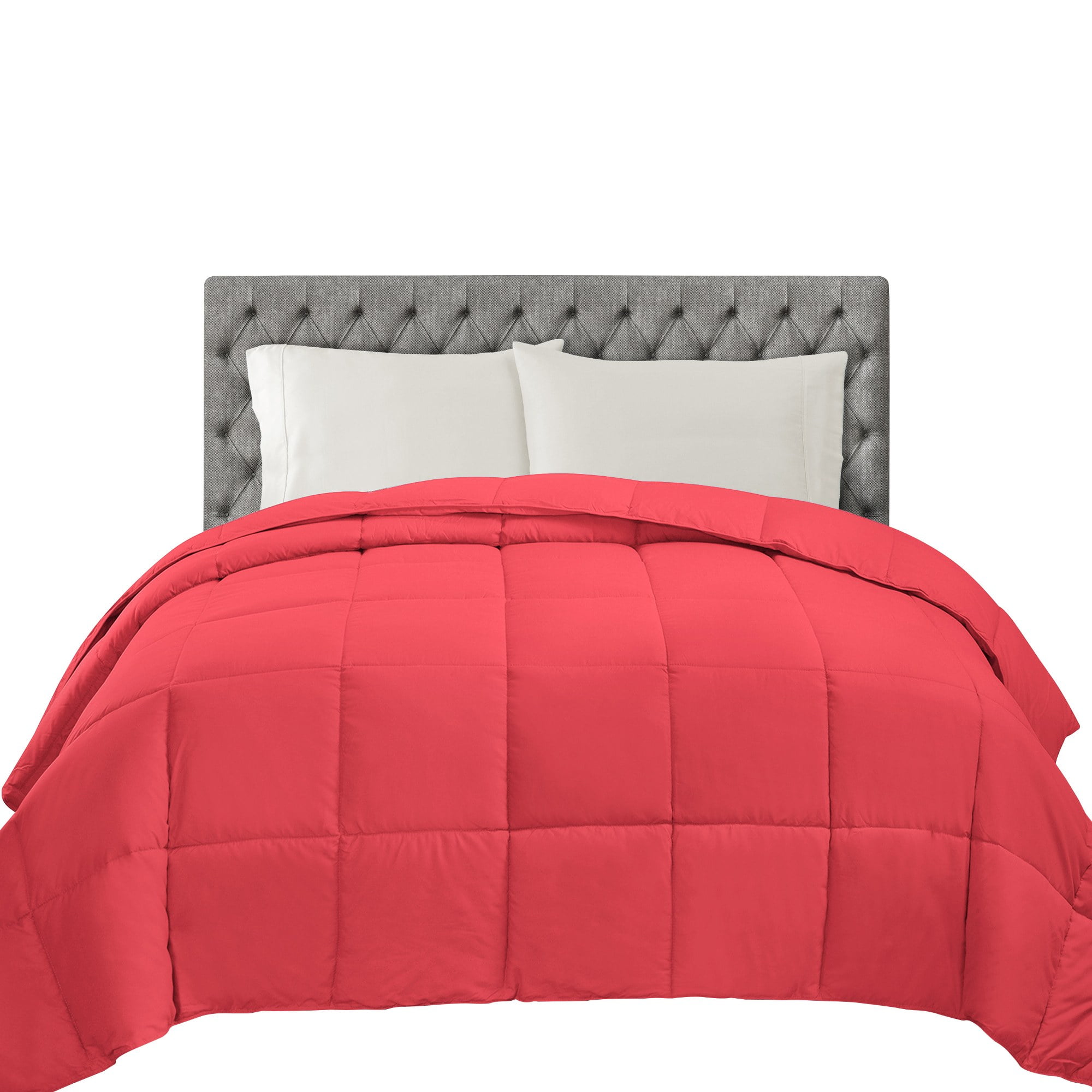 Superior Classic Reversible Comforter, Twin XL, Coral