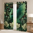 thumbnail image 2 of Erosebridal Animal Green Dragon Curtains Pack of 2 (42x84 Each) For Boys Girls,Vintage Flowers Curtains Blackout For Kids Teens, 2 of 6