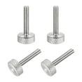 thumbnail image 1 of 4 Pcs Vis à Pouce Mollées Tête Plate M4x20mm pour Cartes Graphiques, Argent, 1 of 6