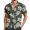 Light Green, variant on European Beach Men Comfortable Loose Sports Foreign Trade Business Casual Collar Button Open Shirt Short Sleeve Shirt Floral Sleeve