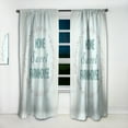 thumbnail image 2 of Designart 'Farmhouse Quote On Florals XIII' Farmhouse Curtain Panel, 2 of 5