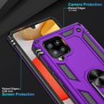 thumbnail image 5 of Samsung Galaxy A42 5G Case, with HD Screen Protector, Dual Guard Protection Series Case with Portable Magnetic Ring Stand for Samsung A42 5G, Purple, 5 of 8