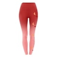 thumbnail image 4 of HAPIMO Savings Women's Yoga Pants Christmas Hip Lift Tights Stretch Floral Print Tummy Control Workout Pants Slimming High Waist Running Yoga Leggings for Women Red XXXL, 4 of 4