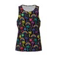 thumbnail image 4 of Gaeub Colorful Palms Men's Athletic Tank Top, Workout Sleeveless Shirts, Running Tank Tops for Gym, Running, Training - X-Large, 4 of 9