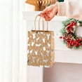 thumbnail image 6 of Christmas Snowflake Tote Bag - 22in Unfoldable Golden Tree Print, Flat Bottom Gift Bag, Reusable Holiday Party Packaging for Toys/Snacks/Clothes, Walmart Christmas Decor, 6 of 6