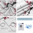 thumbnail image 2 of Pink Plum Blossom Blackout Curtains for Bedroom, Farmhouse Botanical Spring Floral Thermal Insulated Kitchen Drapes with Grommets, Light Blocking Window Treatment, 2 Panels 52" x 96", 2 of 7