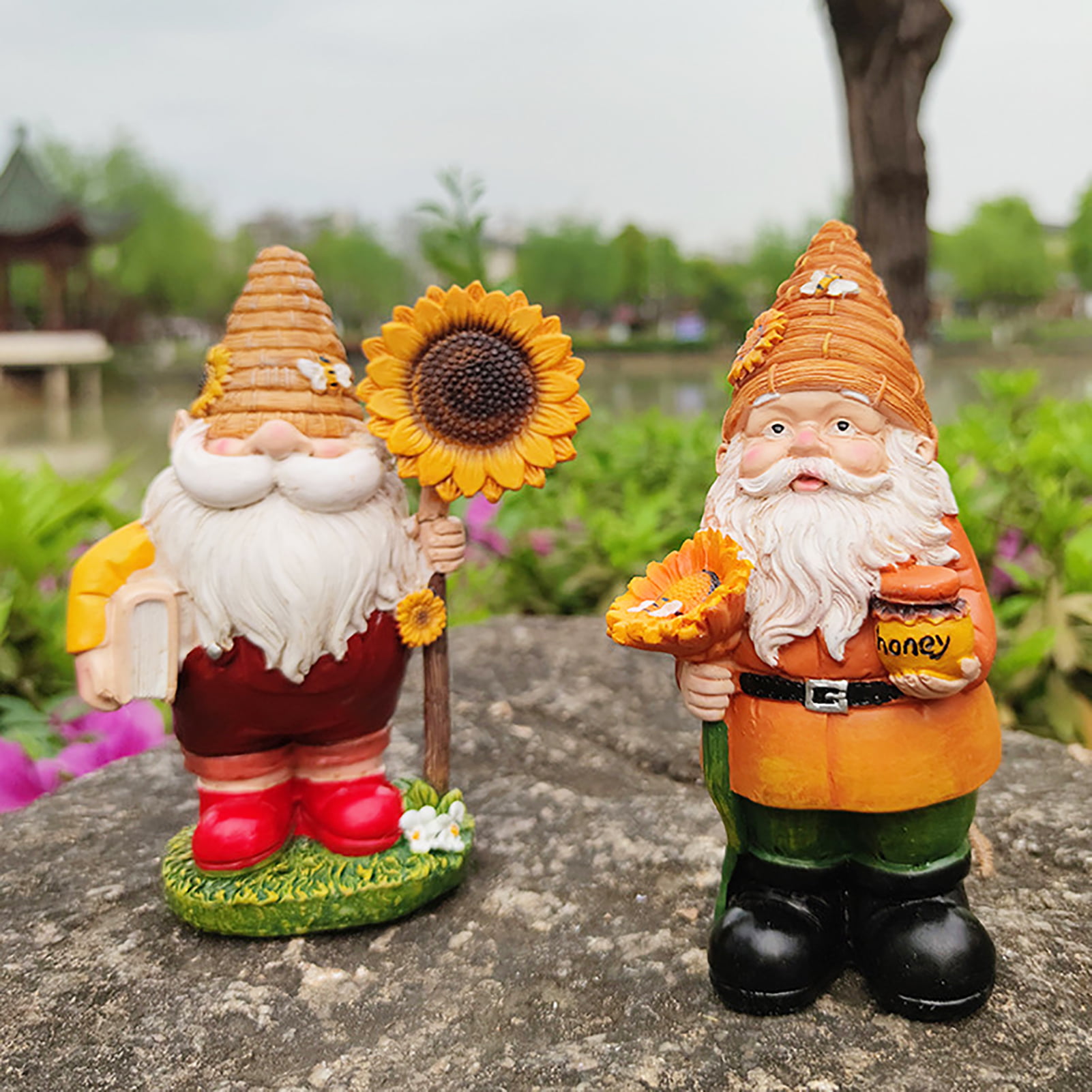 Sunnydaze Three Wise Garden Gnomes Hear, Speak, See No Evil Indoor 