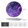 thumbnail image 2 of Kdxio Purple Bubble Abstract Art Bone China Decorative Plate Ceramic Decorative Plate for Home Office Wall Stand Decorative Plates for Home Bedroom-7in, 2 of 6