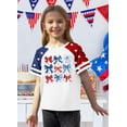 thumbnail image 6 of Evdexr 250th Anniversary Shirts for Kids Crew Neck Short Sleeve Independence Day Shirt Usa Star Stripes Red White and Blue Vintage Independence Tops Multicolor 150, 6 of 6