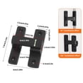thumbnail image 5 of Zincs Alloy Flipping Door 90/180 Degree Sliding Door Privacy Door Bolts for Outdoor, Garage, 5 of 14