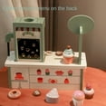 thumbnail image 3 of Wooden Simulated Tea Set DIY Pretend Play Ice Cream Coffee Dessert Simulation Handmade Kitchen Afternoon Tea Game Toys Gifts, 3 of 6