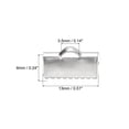 thumbnail image 2 of 30Pack Ribbon End Crimp Clamps, 13mm Smooth Stainless Steel Pinch Cord End Clasps, Silver Tone, 2 of 6