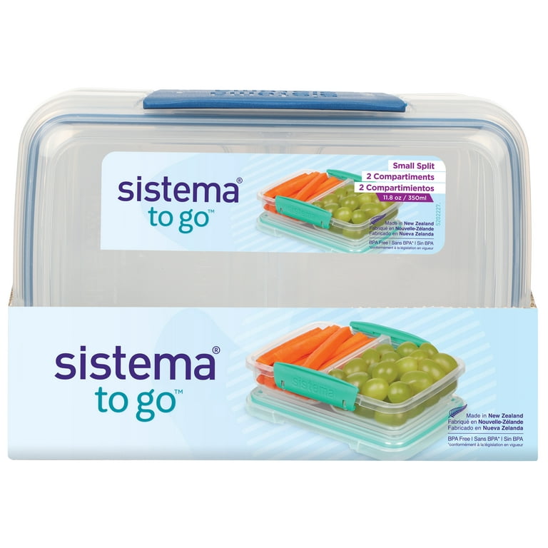 Sistema 11.8 Ounce Small Split Storage Container (Colors may vary)