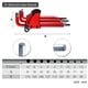 thumbnail image 2 of Llave inglesa Irfora Juego de llaves Allen 9 llaves universales de diferentes tamaños L-Key Chrome Vanadium Steel Metric Hex Key Kit (rojo) Irfora Llave inglesa, 2 of 7