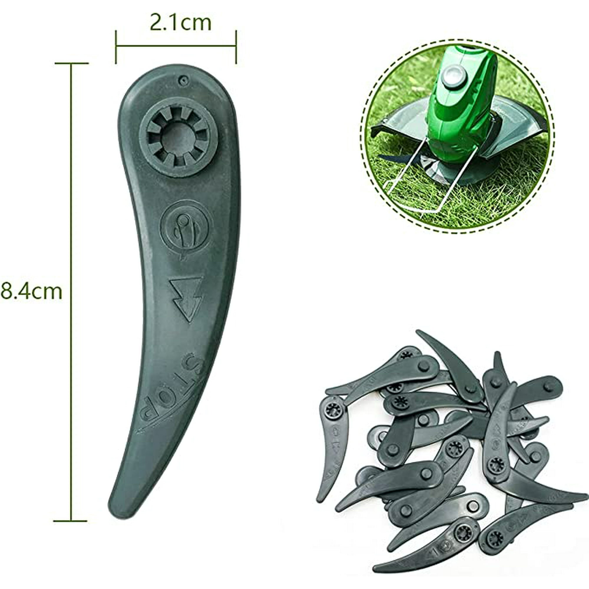 ShenMo Replacement Lawn Mower Blades 25 Blade Set Bosch Edge Cutter for Bosch durablade Art 23 18 Li Art 26 18 Li Edge Cutter Green Walmart