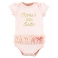 thumbnail image 3 of Hudson Baby Infant Girl Cotton Bodysuits, Vintage Blossom Tutu, 0-3 Months, 3 of 5