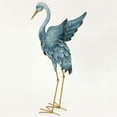 thumbnail image 5 of Bits and Pieces Japanese Blue Heron Metal Garden Sculpture Set Two Metal Cranes Garden Outdoor, 5 of 9