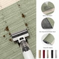 thumbnail image 6 of Sage Green Stripe Round Living Room Rugs 7 ft, Modern Geometric Classic Linear Slub Fabric Texture Washable Area Rug with Non-Slip Sturdy Edge Binding Round Carpet for Kitchen Office Bedroom, 6 of 9