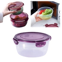1 Pcs Medium Purple Mixing Bowl with Lids, Neat Nesting Batter Bowl, Storage & Salad Bowl – Extra Large Food Storage with Lid – Ideal for Vegetables, Fruits & Cooking Prep