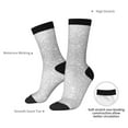 thumbnail image 4 of Logiee Silver Glitter Print Adult Socks for Men & Women,Calf Socks, Ankle Socks,Boots Socks,Breathable Casual Sock,Unisex Crew Socks, 4 of 6