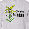 thumbnail image 4 of Inktastic Omaha, Nebraska Goldenrod Flower Long Sleeve Youth T-Shirt, 4 of 5