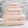thumbnail image 2 of Superior Egyptian Cotton Absorbent 6-Piece Peach Towel Set, 2 of 13