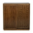 thumbnail image 3 of Sideboard Buffet Cabinet, Storage Cabinet With 2 Sliding Doors, Solid Wood Decorative Strips, Vintage Accent Cabinet For Entryway Living Room, 3 of 9