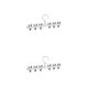 thumbnail image 4 of Advancent Colgador de calcetines, estante de secado de ropa giratorio de 360 ​​grados, almacenamiento de armario al aire libre, organizador Blanco Gris 2piezas, 4 of 6