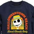 thumbnail image 3 of The Nightmare Before Christmas - Halloween Town Beach Local Ghouls Only - Toddler And Youth Crewneck Fleece Sweatshirt, 3 of 5