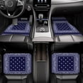 thumbnail image 6 of Rust Red Oriental Rug 4 Pieces Car Floor Mats Car Carpets Full Sets Universal Fit for SUV, Vans, Sedans, Trucks All Weather Protection Auto Foot Carpet, 6 of 6