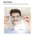 thumbnail image 3 of Qarigey Gafas de medio marco para hombre, protección para los ojos, lentes lisos de lectura, gafas de doble viga para interiores y exteriores, Type3 NO3, 3 of 6