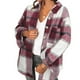 thumbnail image 4 of Camisa con botones, abrigo informal con estampado a cuadros, camisa a cuadros de manga larga para mujer, camisas de abrigo a cuadros de moda para mujer, calidad profesional, 4 of 6