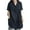 Navy, variant on Giftesty Womens Fashion Women Fashion CasualSolid Color Shirts Short Sleeve Loose Tee Tops V Neck Blouse