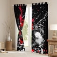thumbnail image 3 of Homewish Child Guitar Music Blackout Curtains Set of 2 (52x84 Each), Splash Artwork Window Curtains, Cartoon Musical Instruments Curtains and Drapes, Window Curtains Decor, 3 of 6