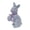 Purple, variant on Cute Multi-Expression Easter Bunny Ornament, Flocked Simulation Rabbit Figurine, Decor for Home Garden Patio Lawn Window Sill Outdoor Spring Decor