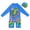 X13-Blue, variant on Ymyiu Toddler Swimsuit Boy Baby Boy Swimsuit One Piece Long Sleeve Rash Guard Zipper Swimwear Toddler Bathing Suit Infant Beach Outfits 18-24 Months (Light Blue,18-24 Months)