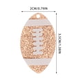 thumbnail image 2 of WHAMVOX 10Ud Charms De Rugby Acrílicos Coloridos Para Aretes Y Manualidades, 2 of 6